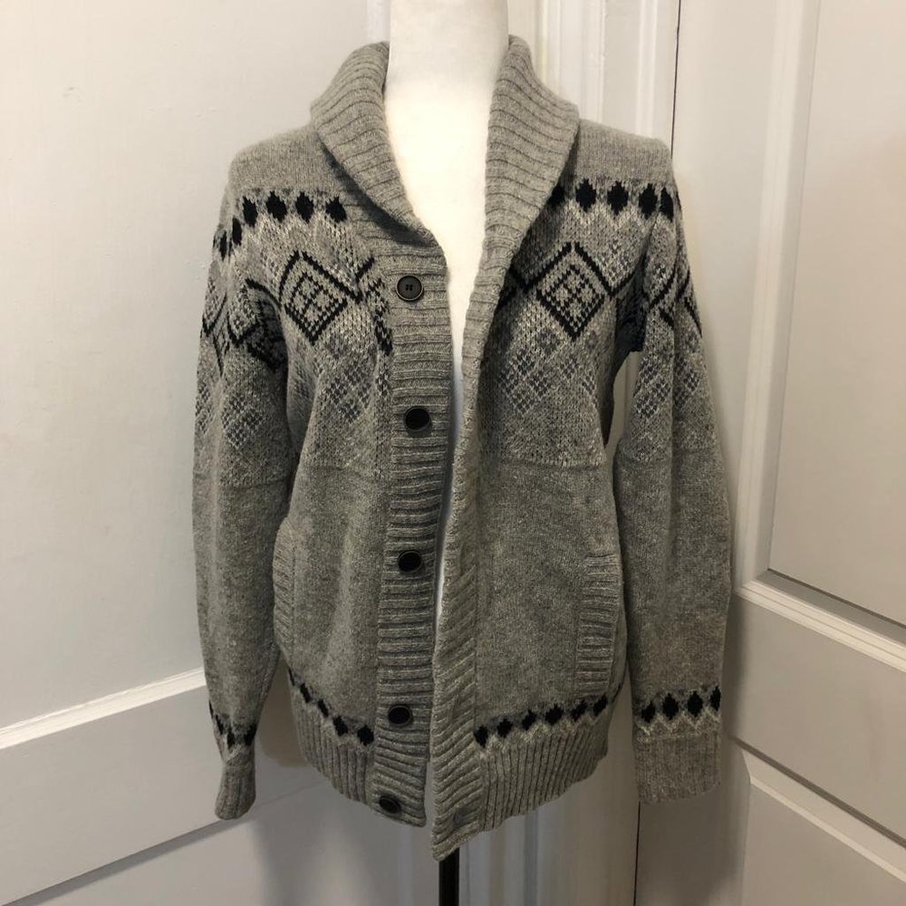 Telluride Wool Winter Snow Cardigan Size S